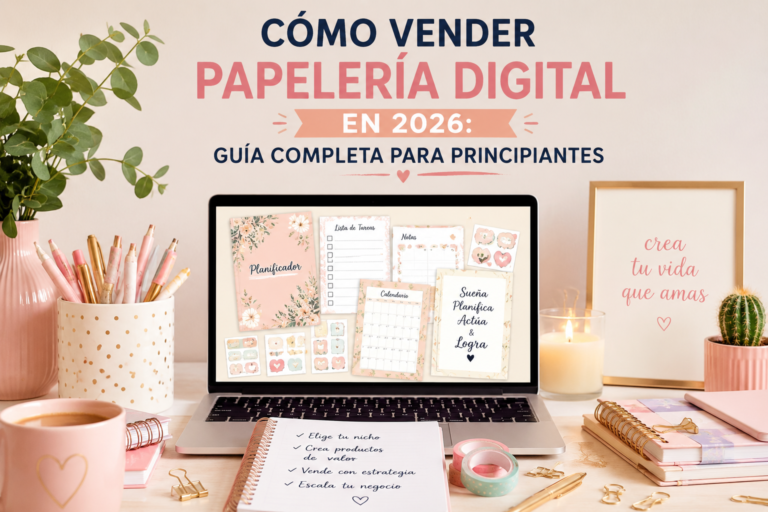 Cómo Vender Papelería Digital en 2026 Guía Completa para Principiantes